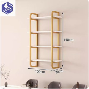 Trực Tuyến Màu Đỏ Treo Tường Lưu Trữ Kệ Vẻ Đẹp Salon Hiển Thị Trường Hợp Cho Mỹ Phẩm Tường Hiển Thị Đứng - Product Image 6