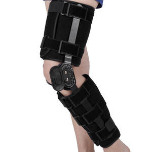 Genouillère de soutien à rotule ouverte, stabilisateur articulé réglable, coussinets de fixation pour le genou, sécurité et fitness - Product Image 3