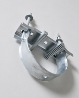 Pince de fixation pour poteau de distribution d'énergie électrique, en acier au carbone électrogalvanisé renforcé, taille personnalisée disponible