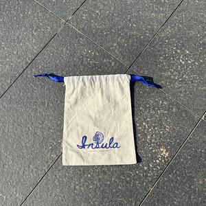Promotional Reusable Cotton <b>Drawstring</b> <b>Pouch</b> Custom Logo Gift Bag with Natural Color - Product Image 1