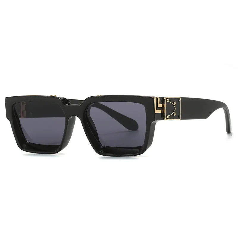 Millionaire Square Frame Sunglasses Premium Colored Mens And Women Sunglasses Modern Fashion Luxury Sunglasses