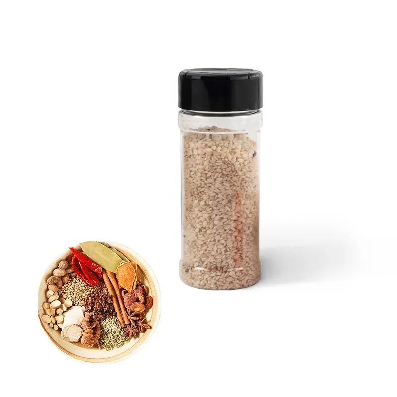 Huisdier Plastic Keuken Spice Shaker Containers Kruiden Kruidkruik Containers Fles Plastic Met Deksels