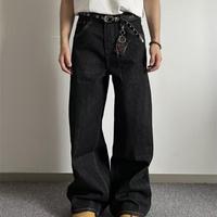 Jeans baggy vintage personnalisés OEM de qualité supérieure, coupe large, pour hommes