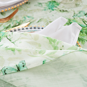 Nappe de table ronde sans couture de 120 pouces en faux <span class=keywords><strong>lin</strong></span> de couleur <span class=keywords><strong>vert</strong></span> olive, résistante aux plis, de haute qualité, pour mariage, banquet, événement - Product Image 4