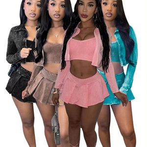 Spring Fall Women <strong>Clothes</strong> <strong>Long</strong> <strong>Sleeve</strong> Hoodie Sweatshirt <strong>with</strong> <strong>Short</strong> Pants Set Two Piece Set Tracksuit <strong>Shorts</strong> Set - Product Image 4