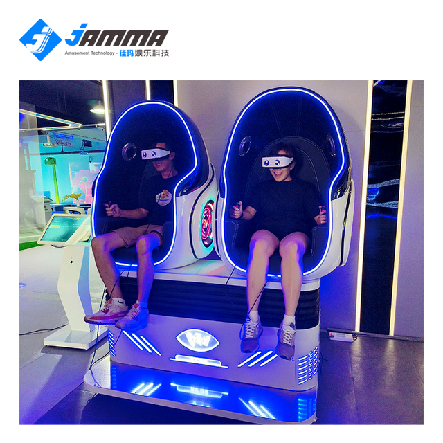 9d VR Cinema Vr Simulation Games Chair  VR Egg Simulator 3 DOF Platform with Special Effect Coin Operated Amusement Park
