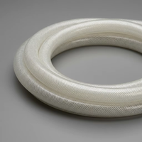 Tuyau en maille PVC transparente de qualité supérieure, 100 pieds, stabilisé aux UV, renforcé de fibres, flexible, tube à eau non toxique, tuyau sûr