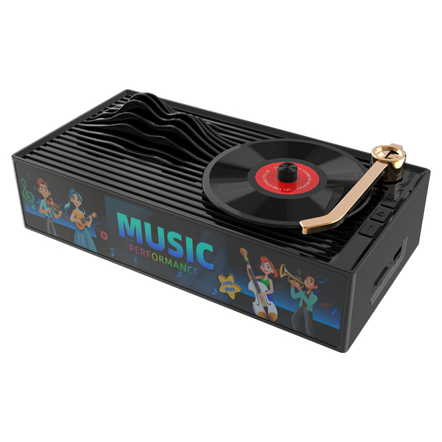 WESDAR Brand Vintage Style V5.4 Wireless Portable Speaker 1200mAh Battery RGB Light Music Player Handfree Call Support TWS