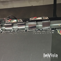 Écran LED holographique invisible ultra-fin 90 % transparent, flexible, InVisia, intérieur, P6.25, haute luminosité, 7680 Hz, noir