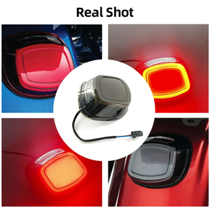 ไฟท้ายเบรค LED สองสีแบบเรโทรสำหรับรถมอเตอร์ไซค์ฮาร์เลย์โร้ดไกลด์ - Product Image 5