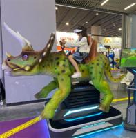 Zigong fabricante eléctrico animatronic animado modelo VR dinosaurio máquina de juego para la venta