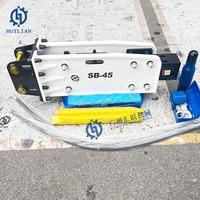 Marteau hydraulique, brise-roche, marteau perforateur SB45 HL75 HL750 HL40 HL68 avec burin de 45 mm pour excavatrice de 0,8 à 1,5 tonnes