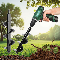Forets à main multi-taille Idéal pour un seul homme Tarière de terre Tarière de sol Jardinage Construction