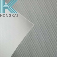 Kain Membran PVC Tenun Bulat Berlapis Ganda 0.7mm 850gsm untuk Struktur Kanopi Atap Tarik