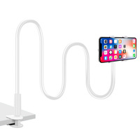 Vente chaude PP Matériel Flexible Bras Titulaire Paresseux Téléphone Montage Réglable Bureau Clip Stand Col De Cygne Lit Support Téléphone Titulaire
