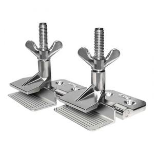 Pinces de serrage en alliage de zinc argentées <span class=keywords><strong>pour</strong></span> sérigraphie, charnières papillon <span class=keywords><strong>pour</strong></span> outils de fixation d'écrans DIY - Product Image 1