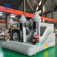 Château gonflable pour enfants sur le thème de l'espace intérieur, lit de saut et toboggan combinés, équipement de divertissement pour la maison