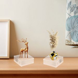 Acrylic hiển thị vuông khối-2x2x1 inch rõ ràng đánh bóng Acrylic Cube đứng cho hiển thị đồ trang sức - Product Image 6