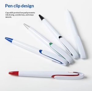 Bolígrafos Promocionales Personalizados con Impresión en Plástico, Bolígrafo Blanco Sublimable para Impresión UV a Todo Color con Logotipo - Product Image 2
