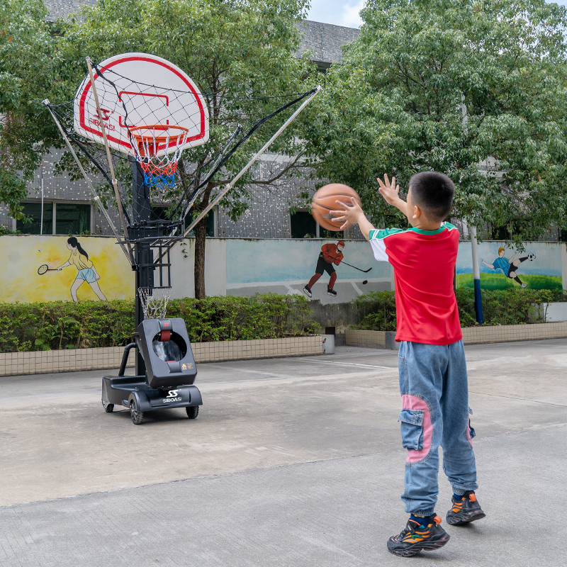 Siboasi K6802P2 Teenager Automatische Basketball-Trainings-Rebound-Maschine mit Rückwand kontakt für Rabatt****^^^^ https://www.siboasi.com