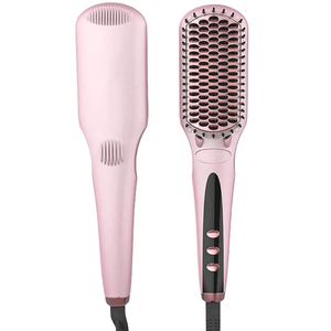 Peigne à lisser les <span class=keywords><strong>cheveux</strong></span> à ions négatifs Peigne chaud chauffant PTC <span class=keywords><strong>Brosse</strong></span> à lisser les <span class=keywords><strong>cheveux</strong></span> portable <span class=keywords><strong>pour</strong></span> le ménage - Product Image 2