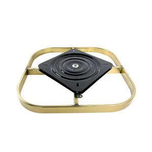 Base de chaise de bureau Wansheng Swivel Plate Iron Black WS-203, style moderne minimaliste - Product Image 1