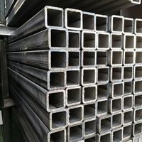 Tube carré galvanisé 1"x1" 2"x2" 4"x4" 20ft, tube rectangulaire en acier 2x3 pouces pour la construction, les bâtiments et les clôtures