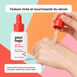 Sérum nourrissant intense ODM/OEM pour peaux sèches, lisse les rides, absorption rapide, non collant, exosomes, collagène, peptide, sérum pour le visage - Product Image 4