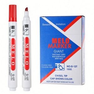Marcadores de pizarra blanca borrables de plástico, tinta no tóxica de color personalizado, punta de 6 mm, borrado en seco y húmedo, diseño clásico, económicos, en promoción. - Product Image 2