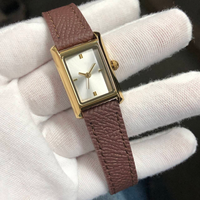Montre pour femme de marque privée, étanche 3ATM, acier inoxydable, mouvement japonais, bracelet en cuir véritable, montres féminines de luxe tendance