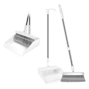 Brushes And Dustpan Set Masthome Plastic Magic Broom Handle Fancy Angle Brushes Sweeper Broom Dust Holder And Dustpan Set
