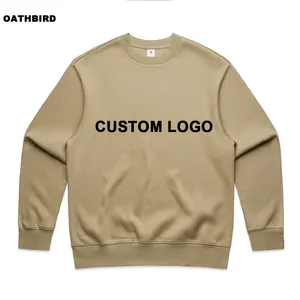 Fashion grosir Custom jumper polos Crew Neck Sweatshirt pria Sweatshirt pria Hoodies Logo kustom Pullover Sweatshirt untuk pria