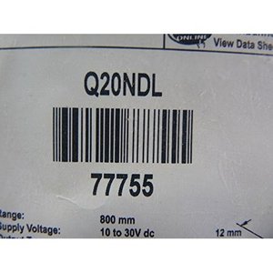 Banner Q20NDL <b>Diffuse</b> Sensor 800mm 10-30VDC Screw Terminal Proximity Sensor - Product Image 3