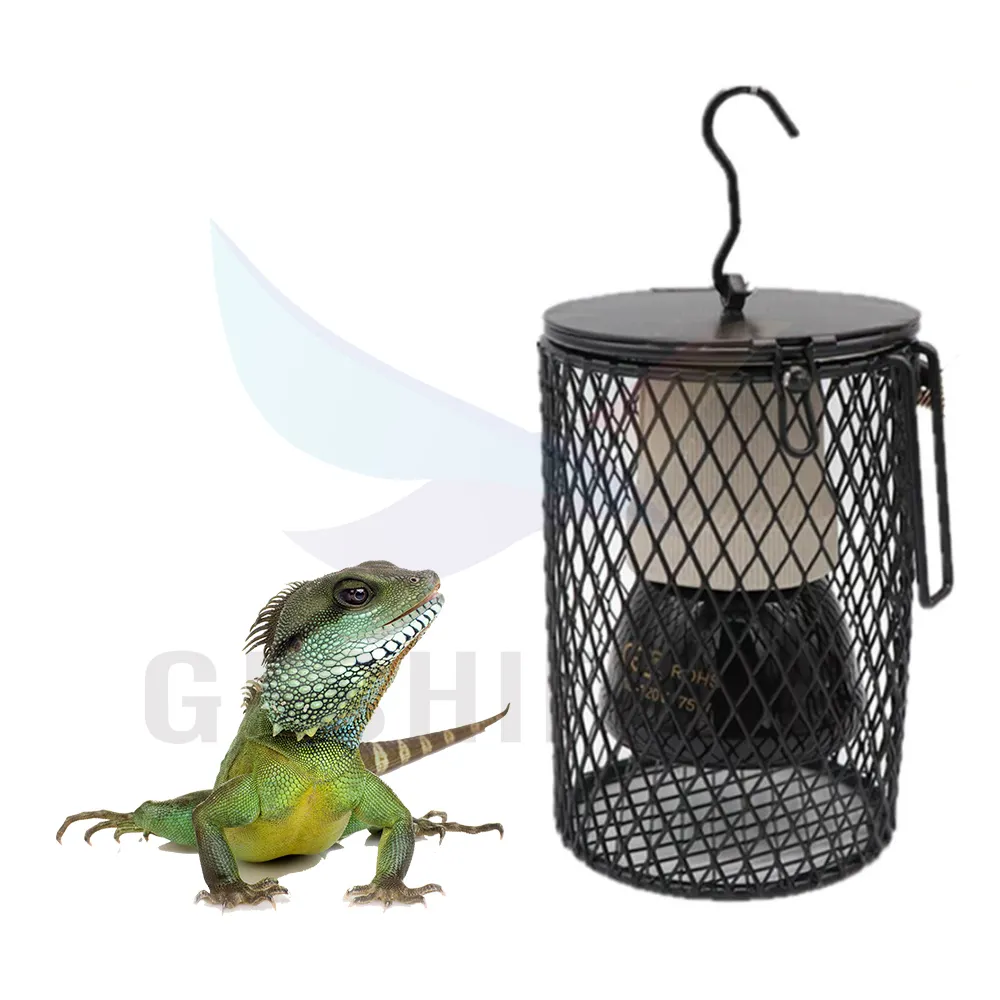 Pet Burn Prevention Reptile Lamp Anti Scald Screen Cover Mesh Lampshade