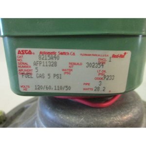 Válvula Solenoide de Gas Asco 8215A40 de 3 Vías Normalmente Cerrada - Product Image 4