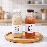 Bouteilles en verre pour jus d'été avec couvercle pour l'eau