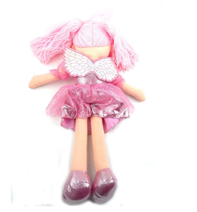 Gonna di balletto rosa di peluche con angelo personalizzato <span class=keywords><strong>Ragdoll</strong></span> bambola con ali grande giocattolo morbido per bambini regalo perfetto - Product Image 6