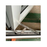 Reducción de costos Ventana abatible de PVC de aislamiento térmico de alta eficiencia duradera y robusta para casas