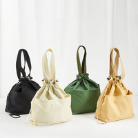 Nouveautés Sac isotherme pour déjeuner en toile Logo personnalisé Sac isotherme simple pour pique-nique en coton pour les employés de bureau