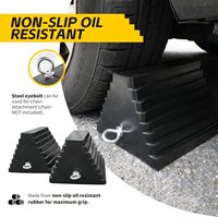 Rampe de chargement robuste en caoutchouc pour voiture, camion, remorque, moto, avion, avec cales de roue et poignées à vis pour une meilleure adhérence