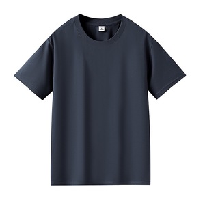T-shirt pesante Solona Cool da <span class=keywords><strong>uomo</strong></span> Casual All-match a maniche corte ampia spalla larga in seta tinta unita tinta unita - Product Image 5