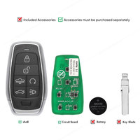 Autel IKEYAT006AL IKEY Clé intelligente universelle à 6 boutons utilisée avec le programmeur de clé de voiture Altra Scanner OBD2 KM100 IM508 IM608S II