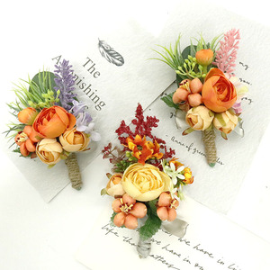 Fournitures de décoration de <span class=keywords><strong>mariage</strong></span> en terre cuite cérémonie de <span class=keywords><strong>mariage</strong></span> anniversaire dîner formel Rose poignet Corsage fleur - Product Image 4