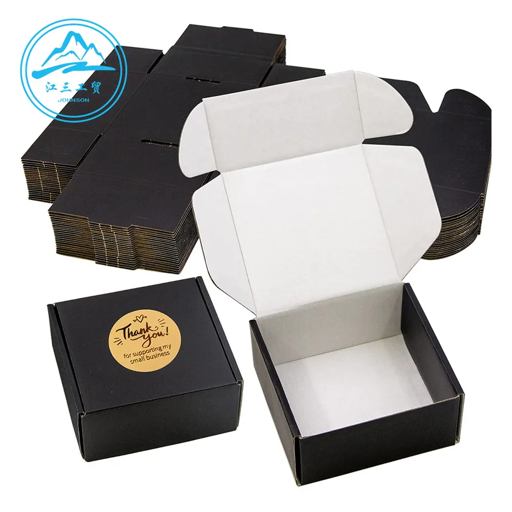 Özelleştirilmiş küçük oluklu kağıt posta gönderim kutusu e-ticaret posta nakliye kutusu kozmetik makyaj ambalaj kutusu ile özel Logo