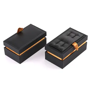 Custom Logo Mens One Pair Double Pair Luxury Studs Cufflink Display Box