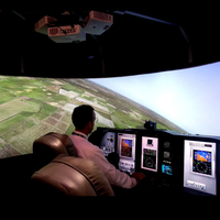 Écran de projection Écran cylindrique Simulation 180 degrés Écran incurvé à cadre pour système de simulateur de cinéma HD