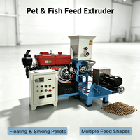 Mini Extrudeuse Diesel Flottante et Coulante pour la Fabrication de Granulés Alimentaires en Forme d'Os, de Triangle et de Cœur pour Chiens, Chats, Poissons et Crevettes