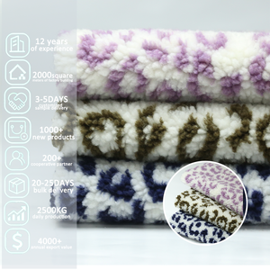 Vente chaude <span class=keywords><strong>Manteau</strong></span> d'hiver en sherpa 100% polyester à imprimé animal pour filles Anti-odeur Extensible Léger Vêtement de mode - Product Image 4