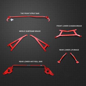 Extension de la barre de tiges avant, orthèse de cadre de barres Anti-roulis pour toyota Corolla Verso Levin - Product Image 3