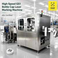 Machine de marquage laser numérique haute vitesse GS1 pour le positionnement des bouchons de bouteilles, idéale pour les lignes de mise en bouteille d'eau en série - Certifiée ASL BELGISI